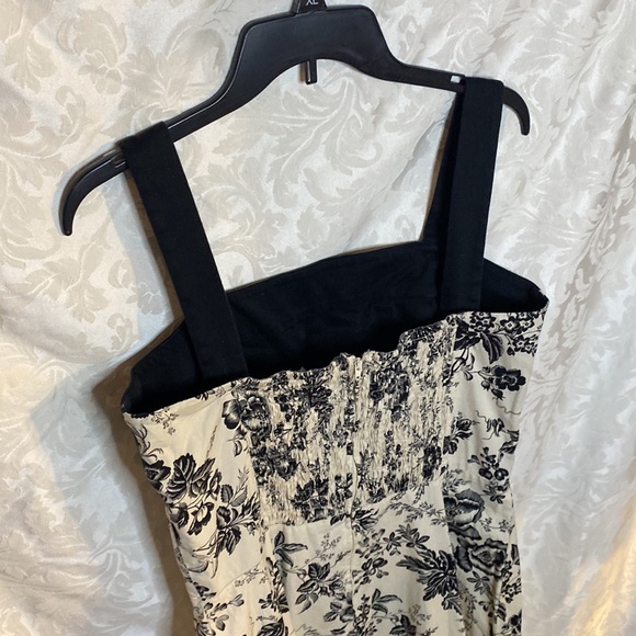 R&K originals dress black and white 12 floral - Picture 5 of 8
